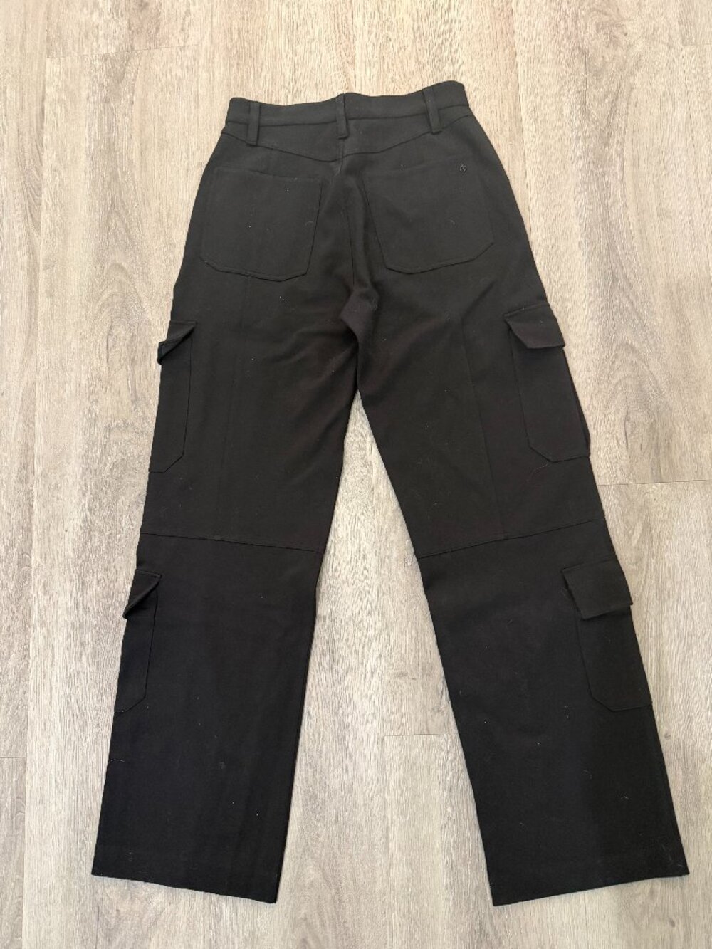rag & bone Irina Cargo Pants Black Wide Leg XS